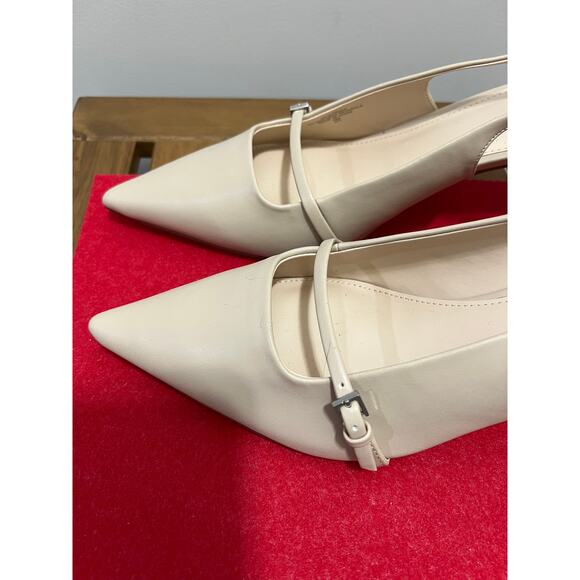 Marc Fisher Alorie Pump dress shoes ,Sling  back  bone/ivory  sz 11 m - Picture 3 of 8